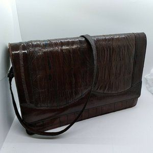 90s Eel Shoulder Bag Brown